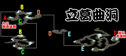 立葛曲洞 魔力宝贝地图