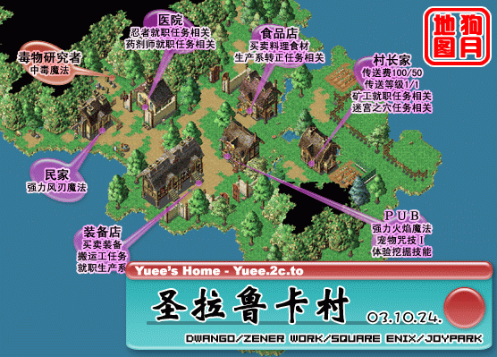 圣拉鲁卡村 魔力宝贝地图